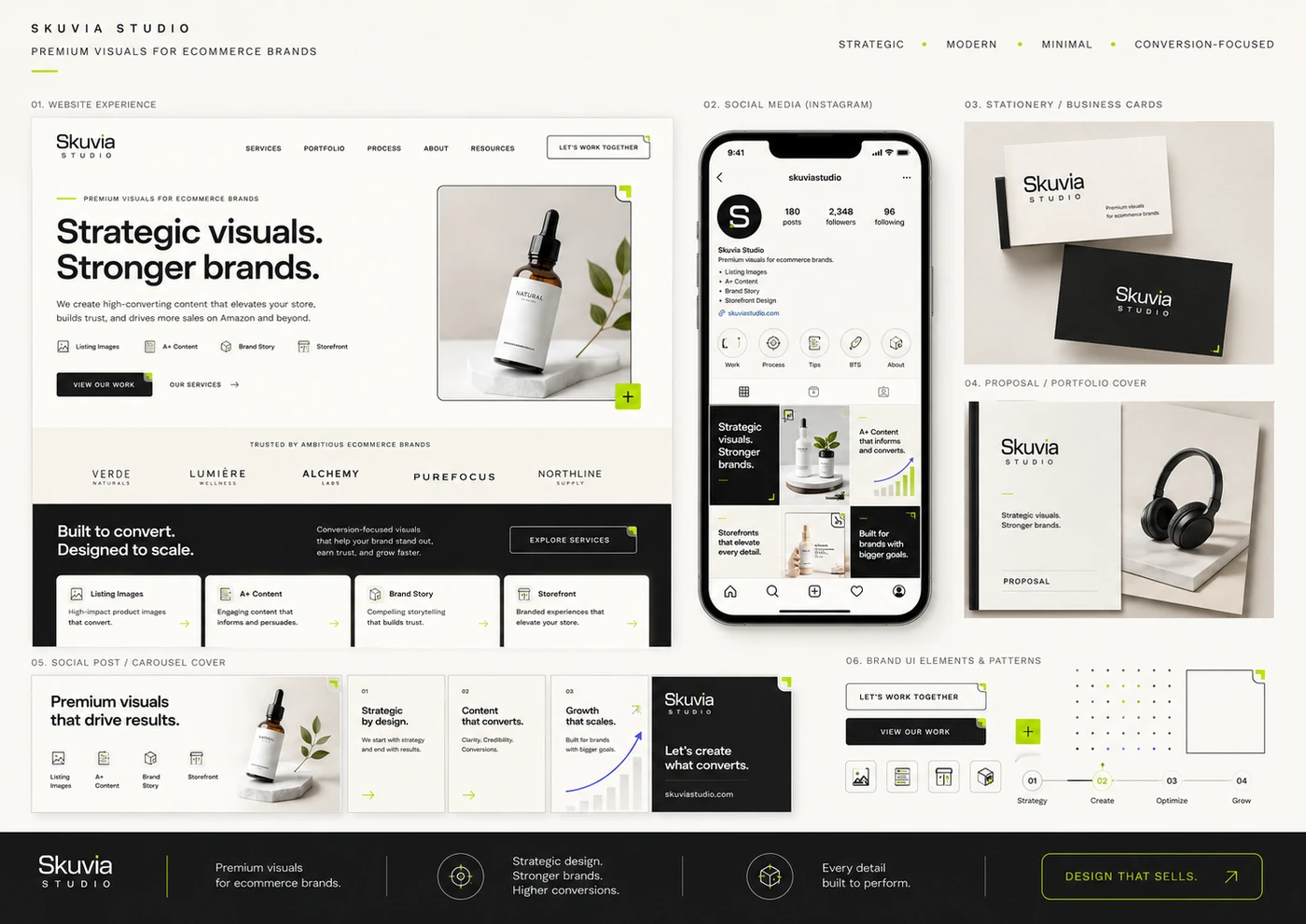 Skuvia Studio visual identity system